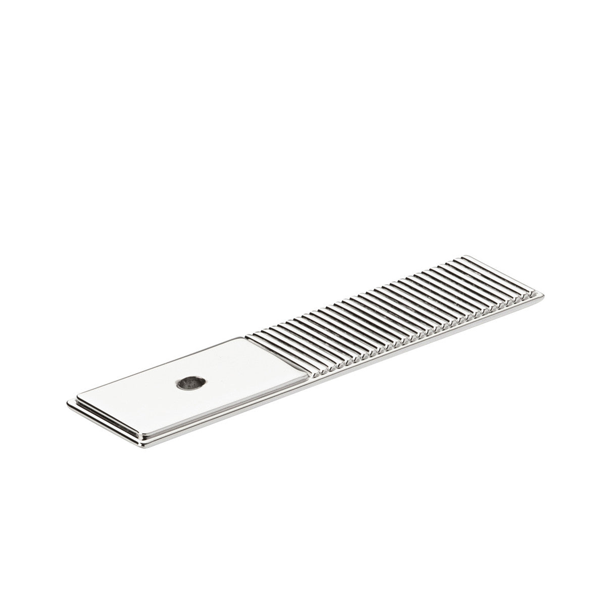 Momo Barrington backplate for cabinet knob, brushed nickel finish, decorative metal hardware for furniture or cabinetry.