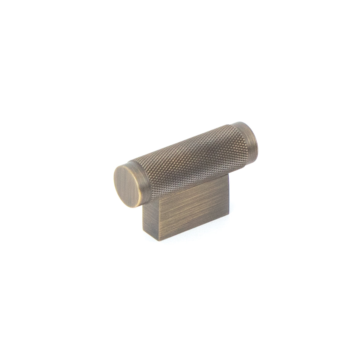 BRIGHTON 50MM SOLID BRASS KNURLED T KNOB DARK BRUSHED BRASS in Dark Brushed Brass