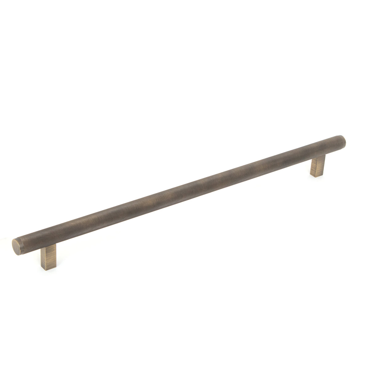 BELLEVUE 416MM SOLID BRASS KNURLED APPLIANCE PULL DARK BRUSHED BRASS in Dark Brushed Brass