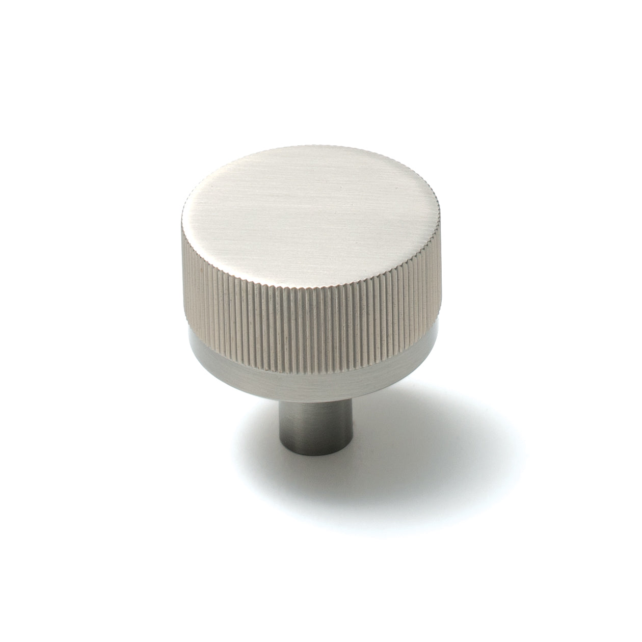 BELLEVUE 35MM SOLID BRASS LINED KNOB DULL BRUSHED NICKEL in Dull Brushed Nickel
