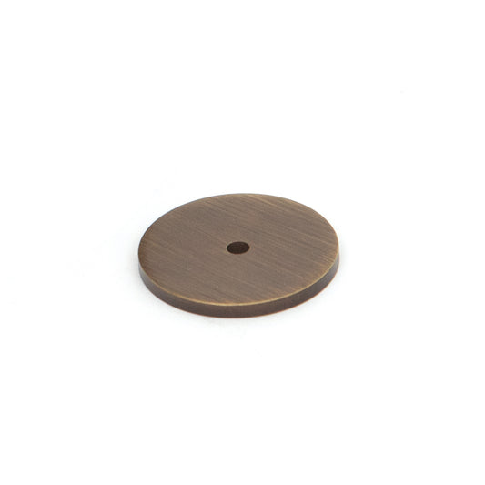 BELLEVUE 35MM SOLID BRASS PLAIN BACKPLATE BRONZE in Bronze