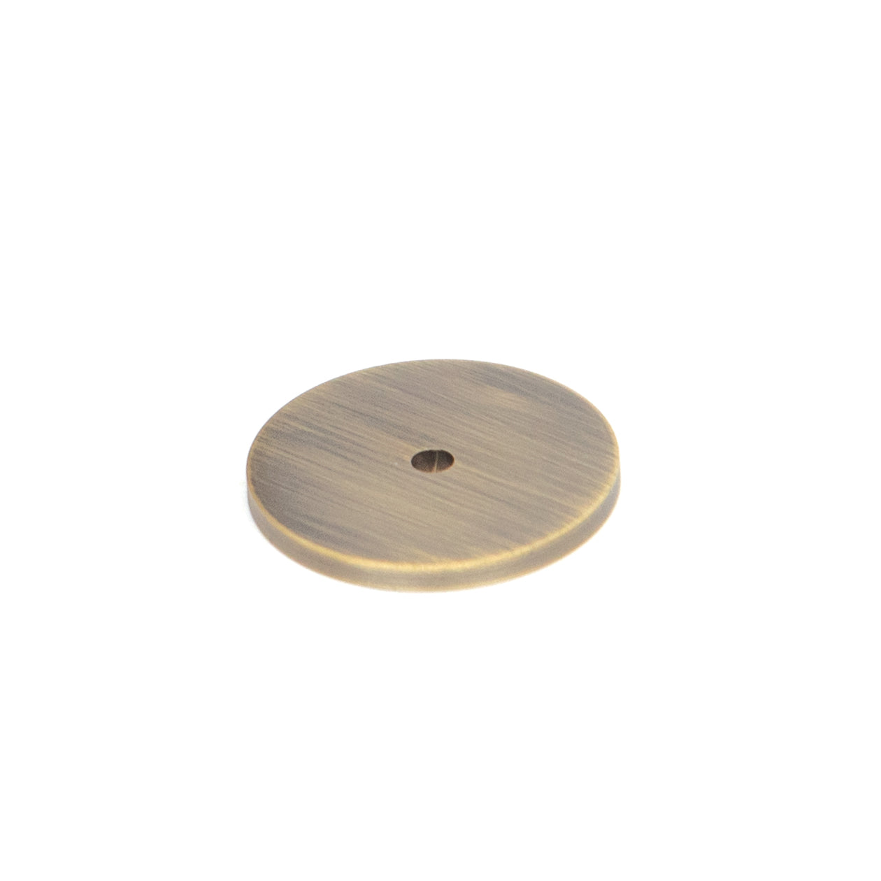 BELLEVUE 35MM SOLID BRASS PLAIN BACKPLATE DARK BRUSHED BRASS in Dark Brushed Brass