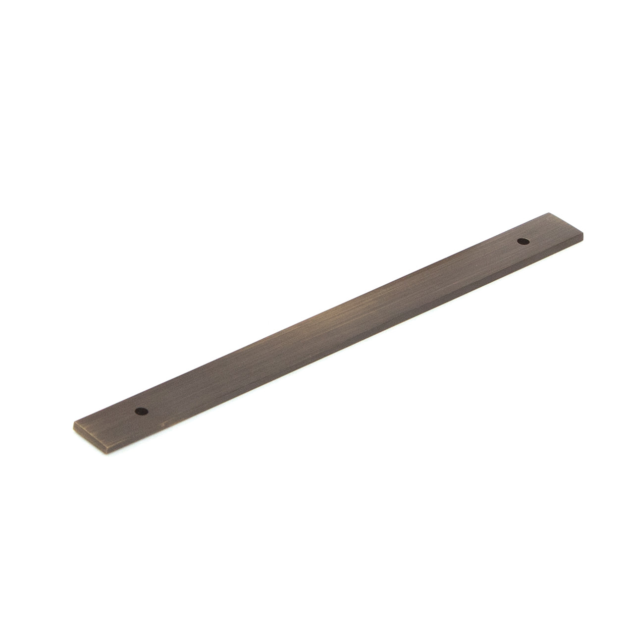 Plain backplate for cabinet pull handle by Momo Bellevue, featuring a simple, sleek design in a bronze finish.