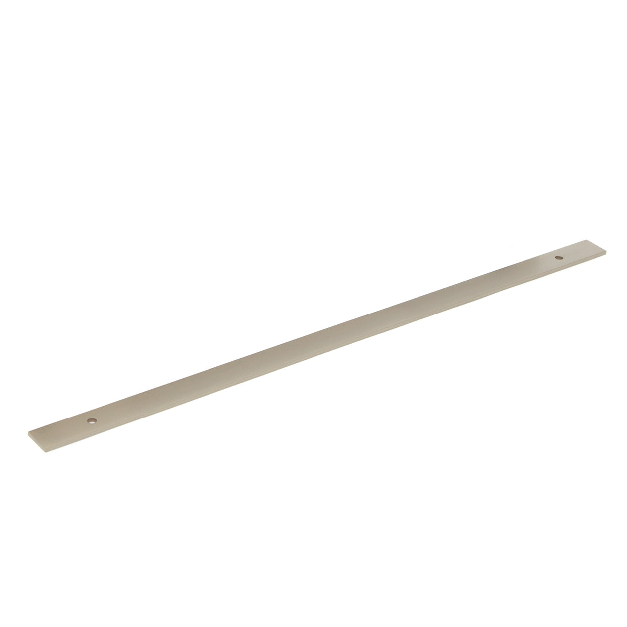 BELLEVUE 416MM SOLID BRASS PLAIN BACKPLATE DULL BRUSHED NICKEL in Dull Brushed Nickel