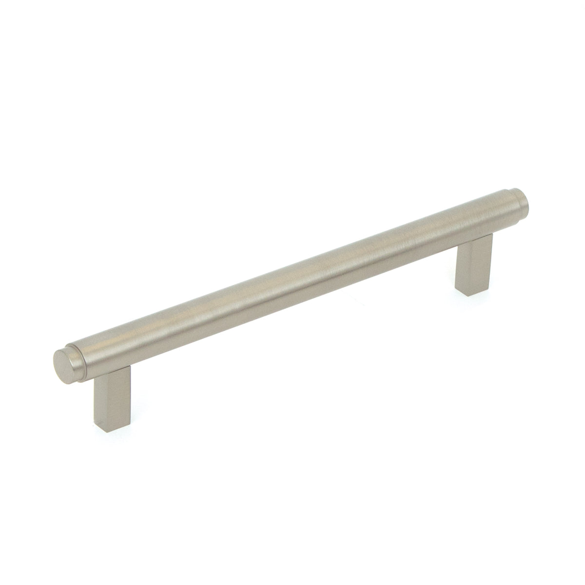 BELLEVUE 160MM SOLID BRASS PLAIN BAR PULL DULL BRUSHED NICKEL in Dull Brushed Nickel