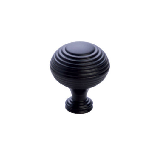 CATONA CONCENTRIC ROUND KNOB 32MM MATT BLACK in Matt Black