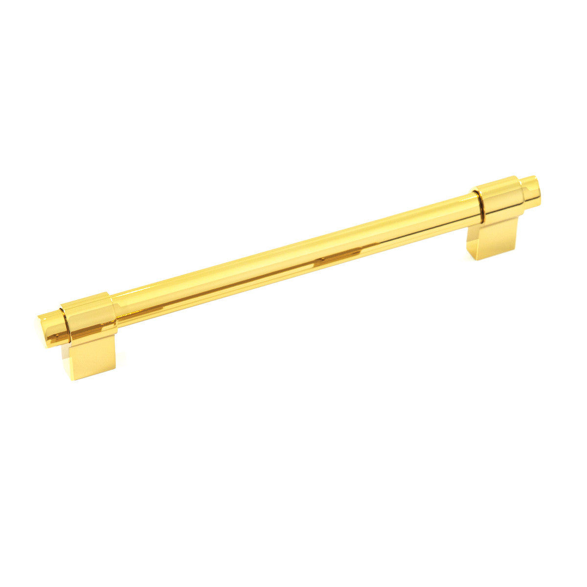 Momo CASPER cabinet pull handle in brushed nickel finish with sleek, modern design for furniture or cabinetry.