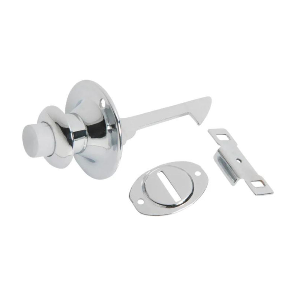 Push Button Catch Deco Chrome Plated P29mm BP39mm in Chrome Plated