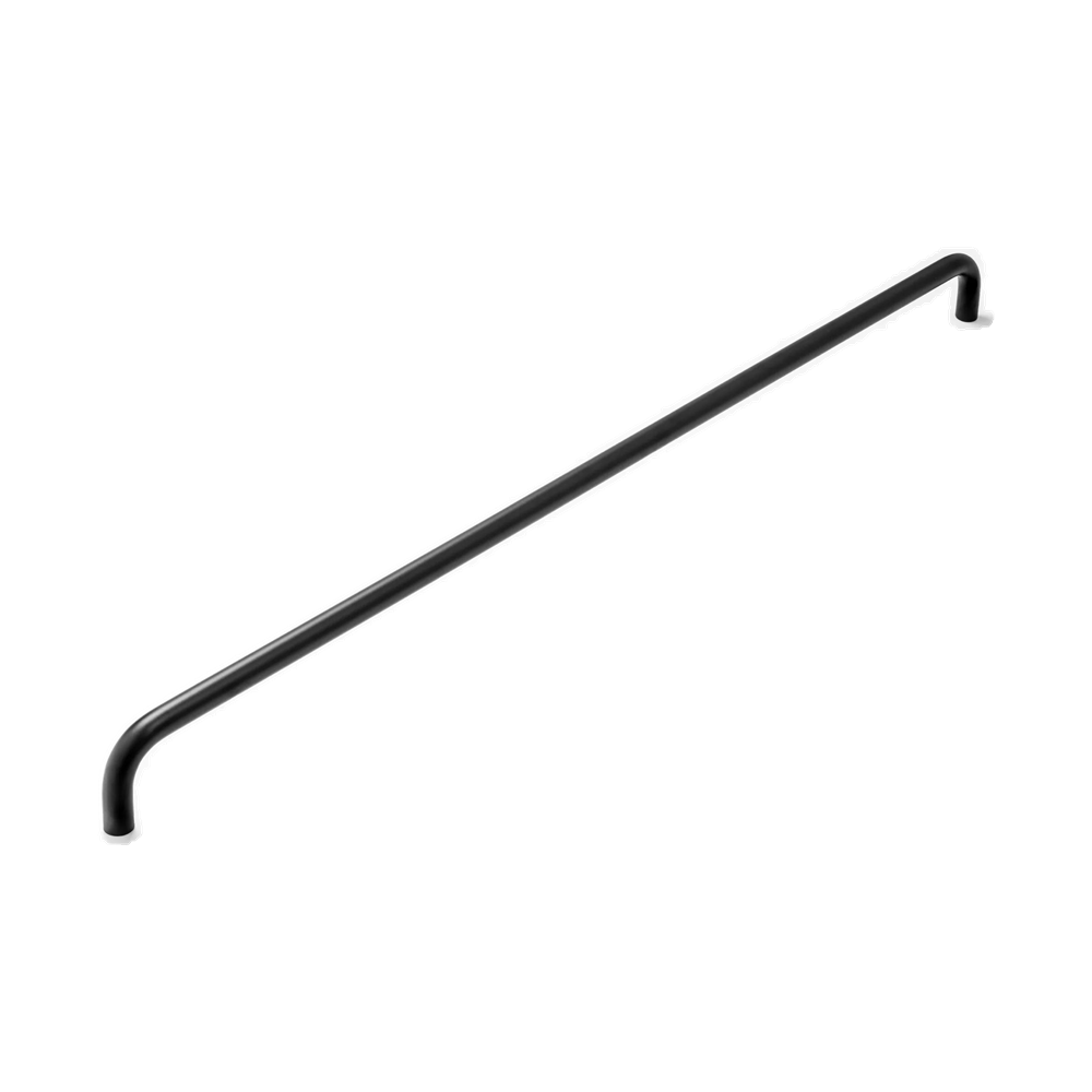 Castella Stream appliance pull handle in brushed stainless steel, featuring a sleek, modern design for kitchen or furniture pulls.