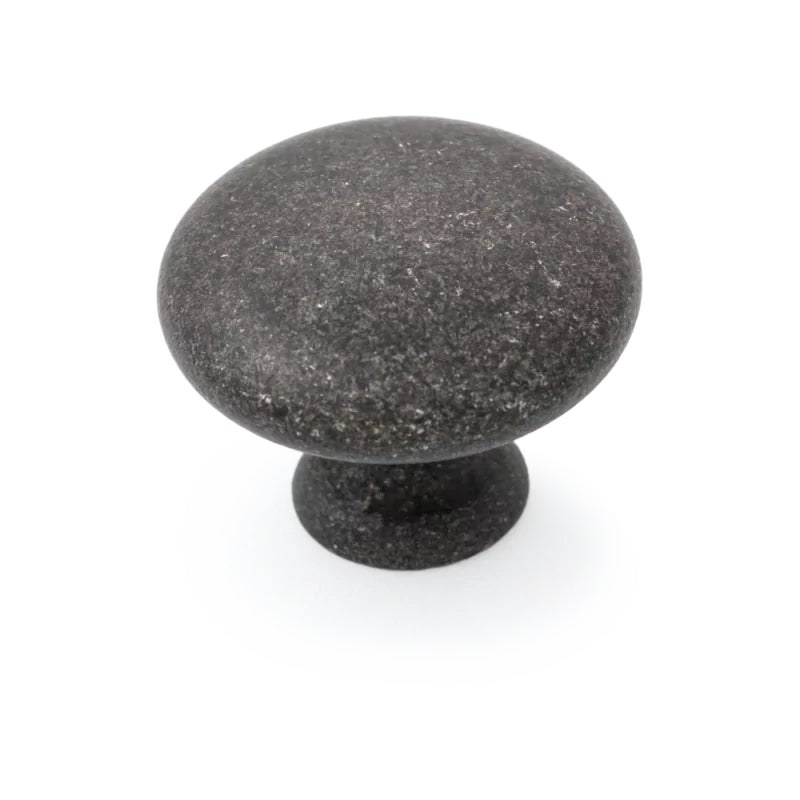 HERITAGE Shaker 35mm Plain Knob - Antique Black in Antique Black