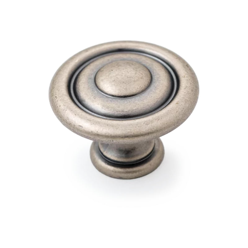 Scaped Shaker 35mm Fluted Knob - Pewter in Pewter