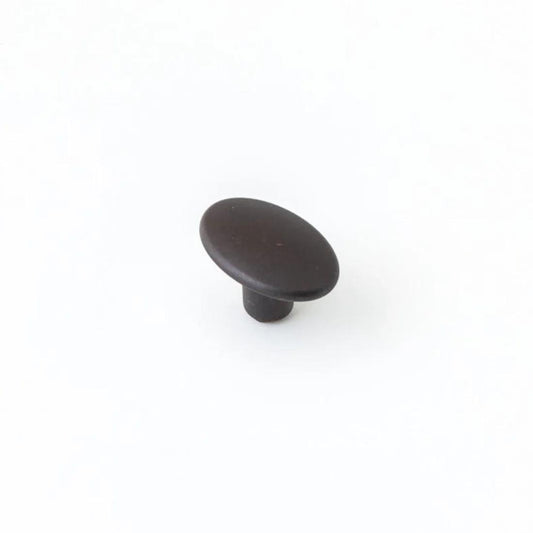 Century 37mm Oval Knob in Antique Black
