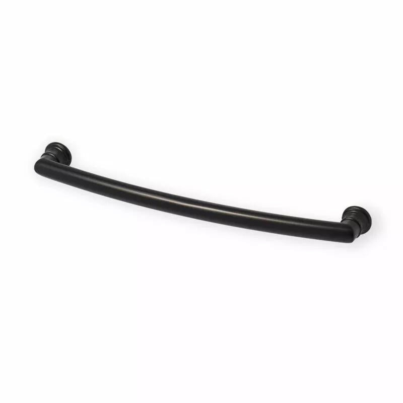 Decade 222mm Ridged Pull Handle in Matt Black