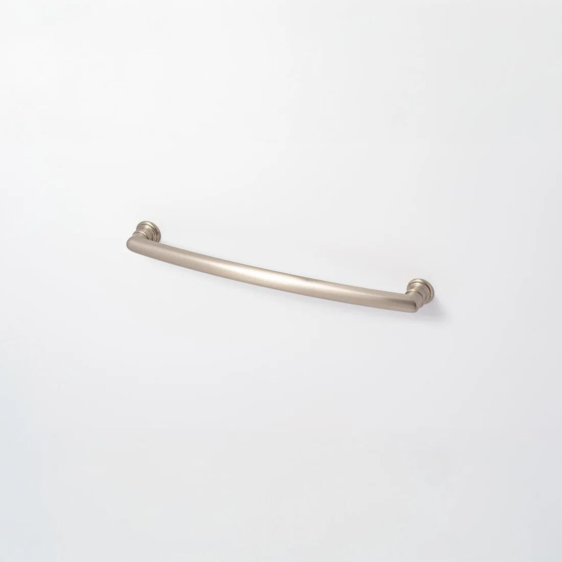 Decade 222mm Ridged Pull Handle in Brushed Nickel