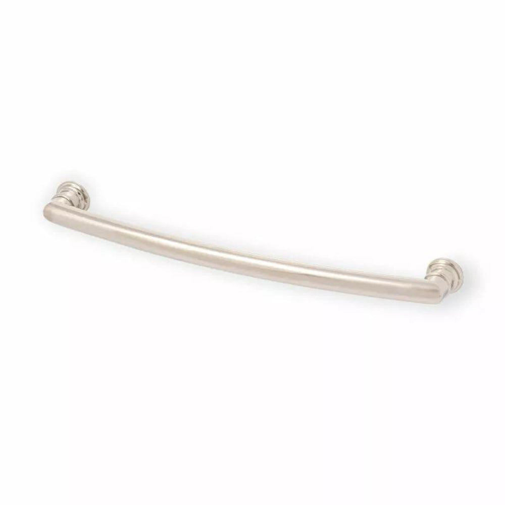 Decade 222mm Ridged Pull Handle in Polished Nickel
