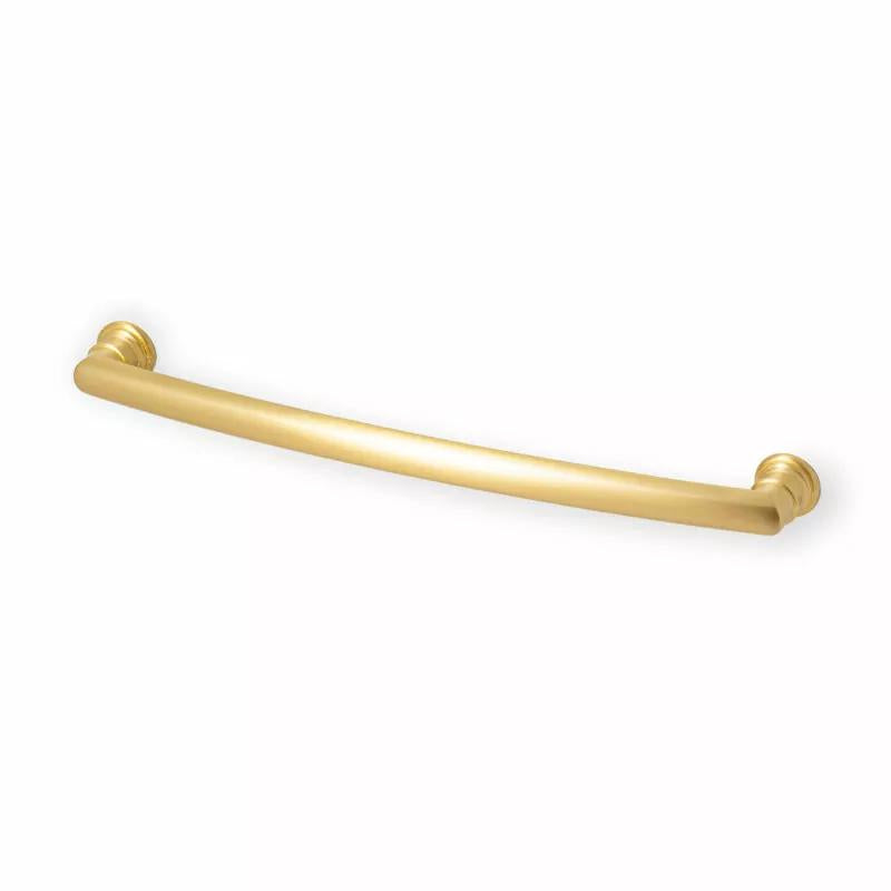 Decade 222mm Ridged Pull Handle in Satin Brass
