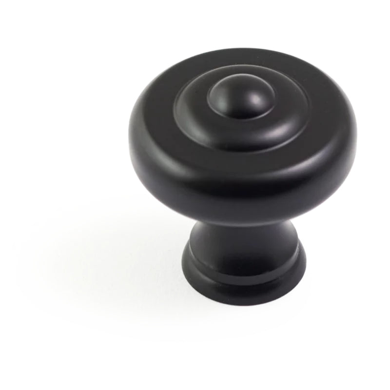 NOSTALGIA Decade 32mm Knob - Matt Black in Matt Black