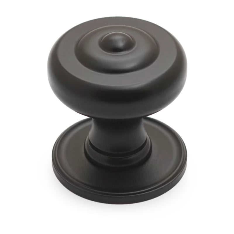 NOSTALGIA Decade 38mm Knob & Backplate - Matt Black in Matt Black