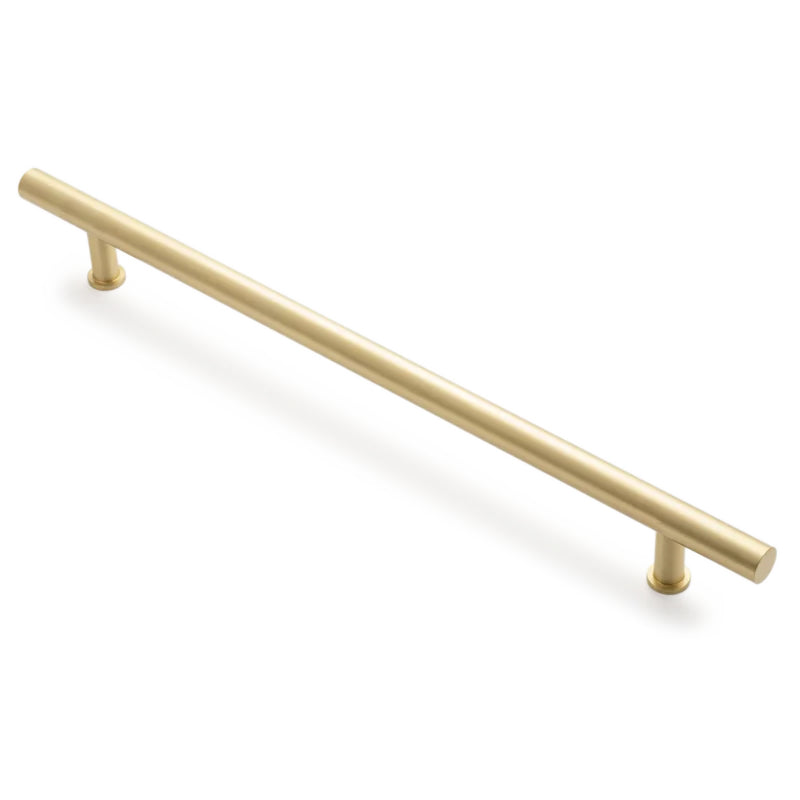 Strand 450mm Door Pull - Face Fix - Satin Brass in Satin Brass