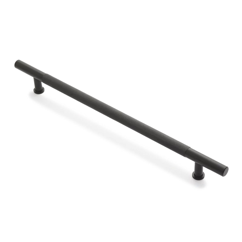 Grove 450mm Door Pull - Rear Fix - Matt Black in Matt Black