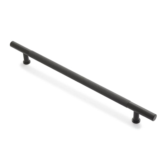 Grove 450mm Door Pull - Rear Fix - Matt Black in Matt Black