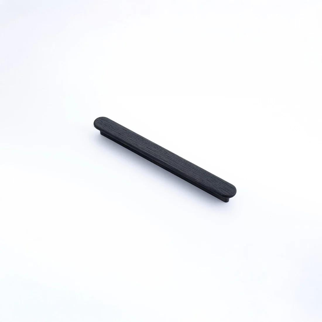 Castella Iluka Hydrowood appliance pull showing a sleek, natural wooden cabinet hardware handle with a smooth finish.