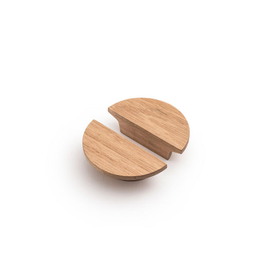 HYDROWOOD 140mm Tullah Semi-Circle Reclaimed Oak Handle - Tasmanian Oak in Tasmanian Oak