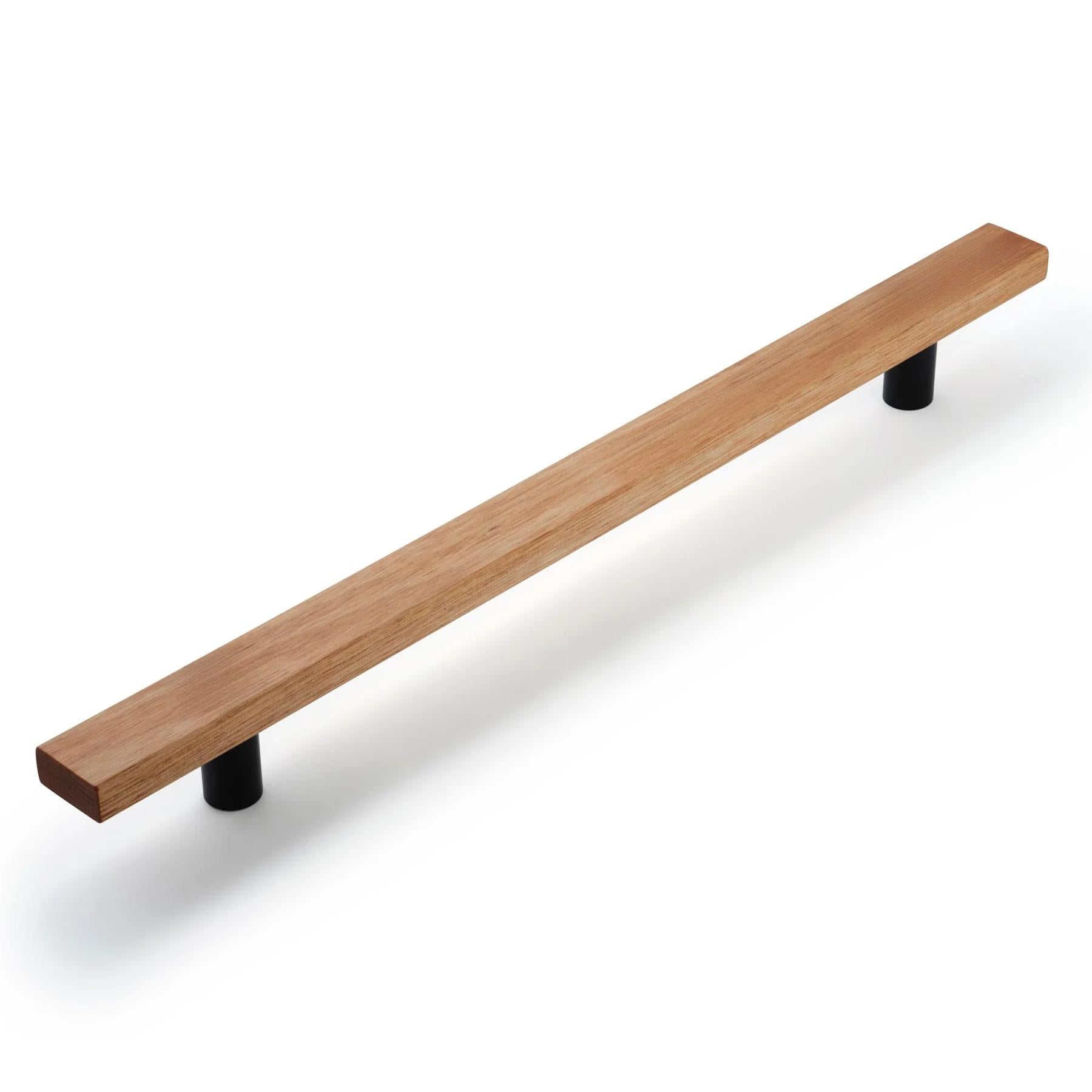 Castella Lenah appliance pull in brushed nickel finish, with a sleek modern design and rounded handle for kitchen cabinet or appliance use