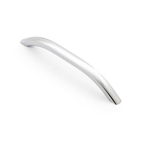 Castella Hinckley handle with textured metal finish, designed for furniture or cabinetry, showcasing its ergonomic grip and modern style.