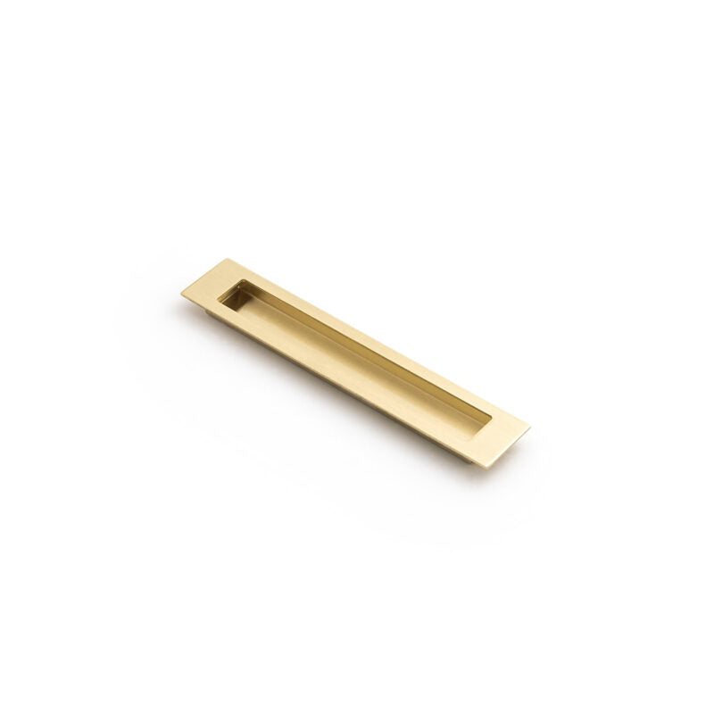 Slate 200mm Flush Pull in Satin Brass
