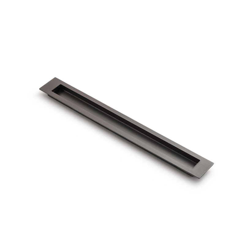 MINIMAL Slate 300mm Flush Pull - Gunmetal in Gun Metal