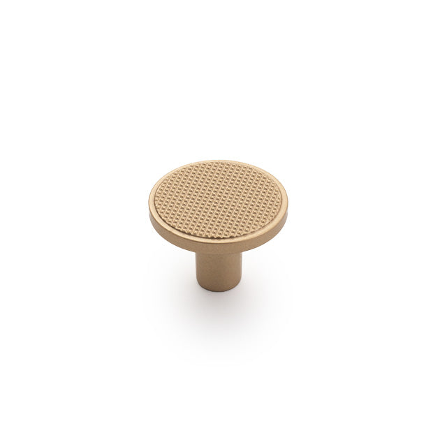STATEMENT Monaco 30mm Round Knob - Matt Gold in Matt Gold
