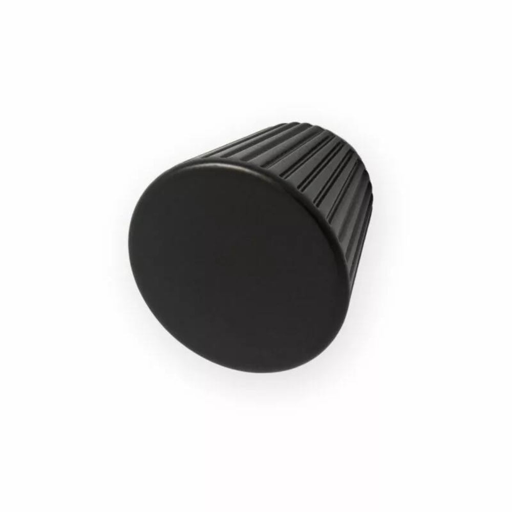 Cascade 30mm Cone Knob in Matt Black