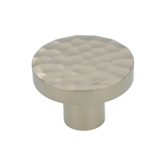 Tarn 38mm Hammered Knob - Polished Nickel in Polished Nickel