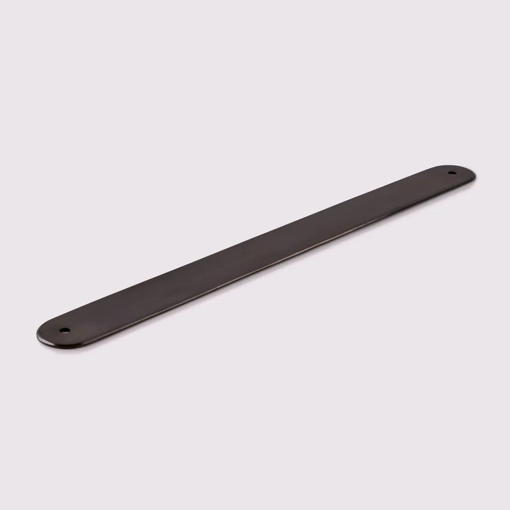 Curved Appliance Pull Backplate - 384mm Antique Bronze in Antique Bronze