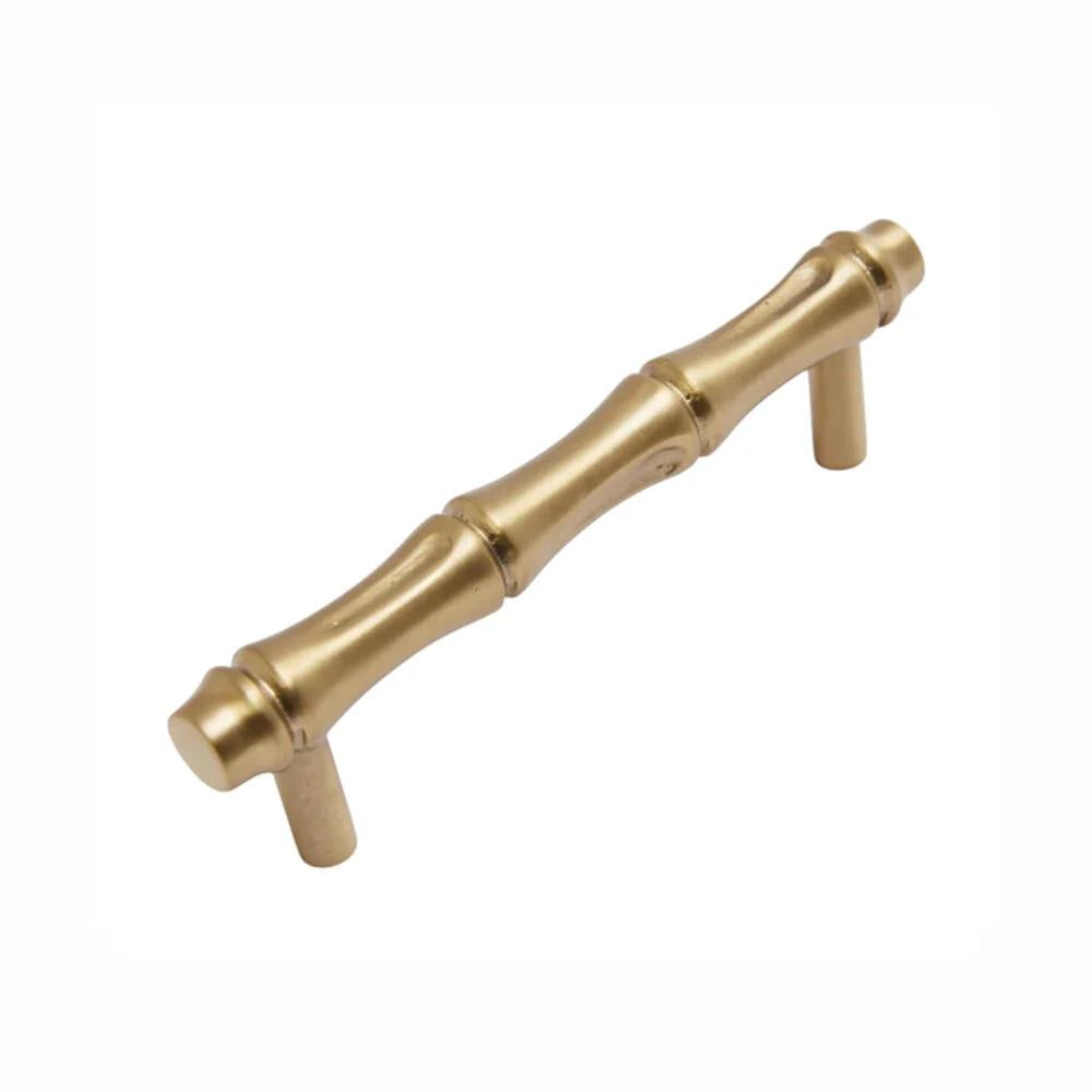 Bamboo Handle - Burnished Brass in Burnished Brass