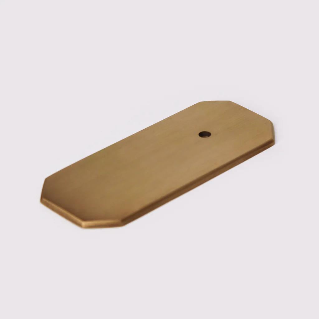 Fosse Backplate - Acid Washed Brass in Acid Washed Brass