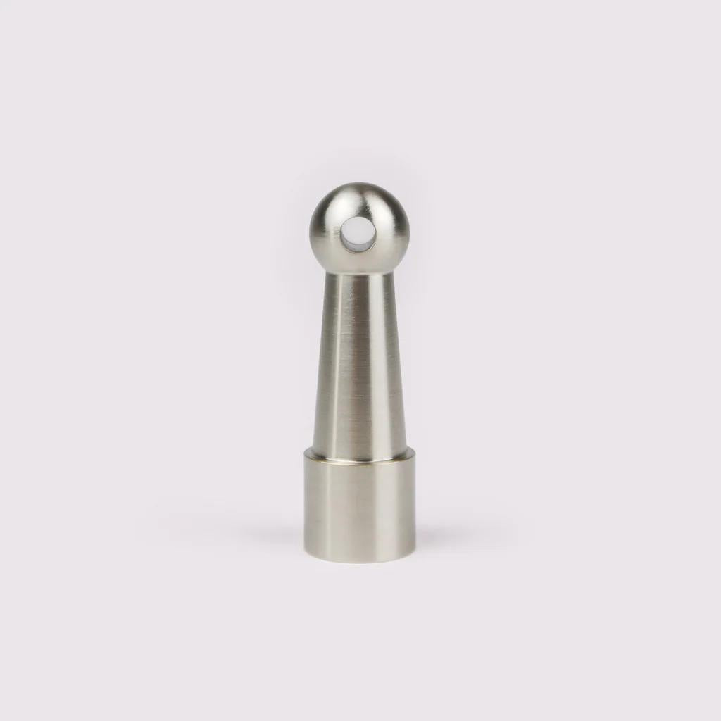 Gallery Rail Middle Post - Satin Nickel in Satin Nickel