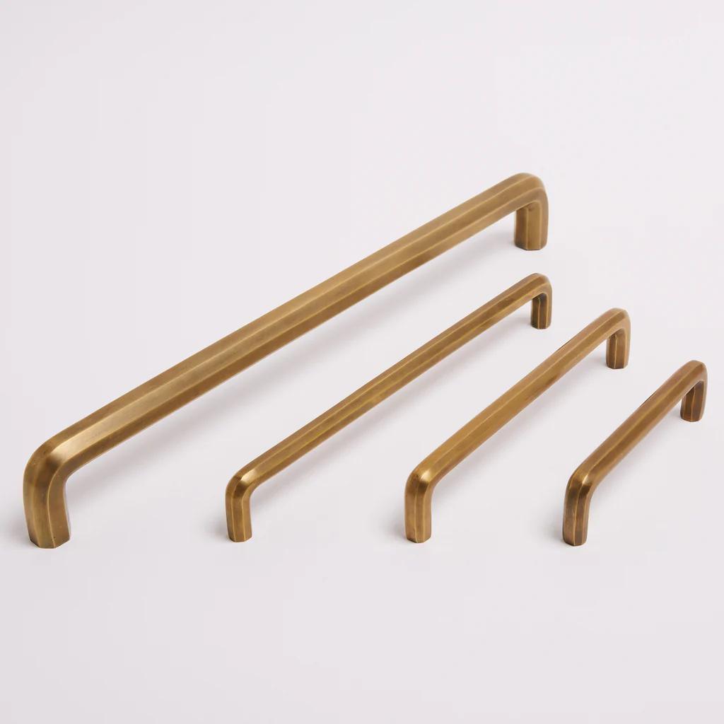 Henley Handle 128mm- Acid Washed Brass in Acid Washed Brass