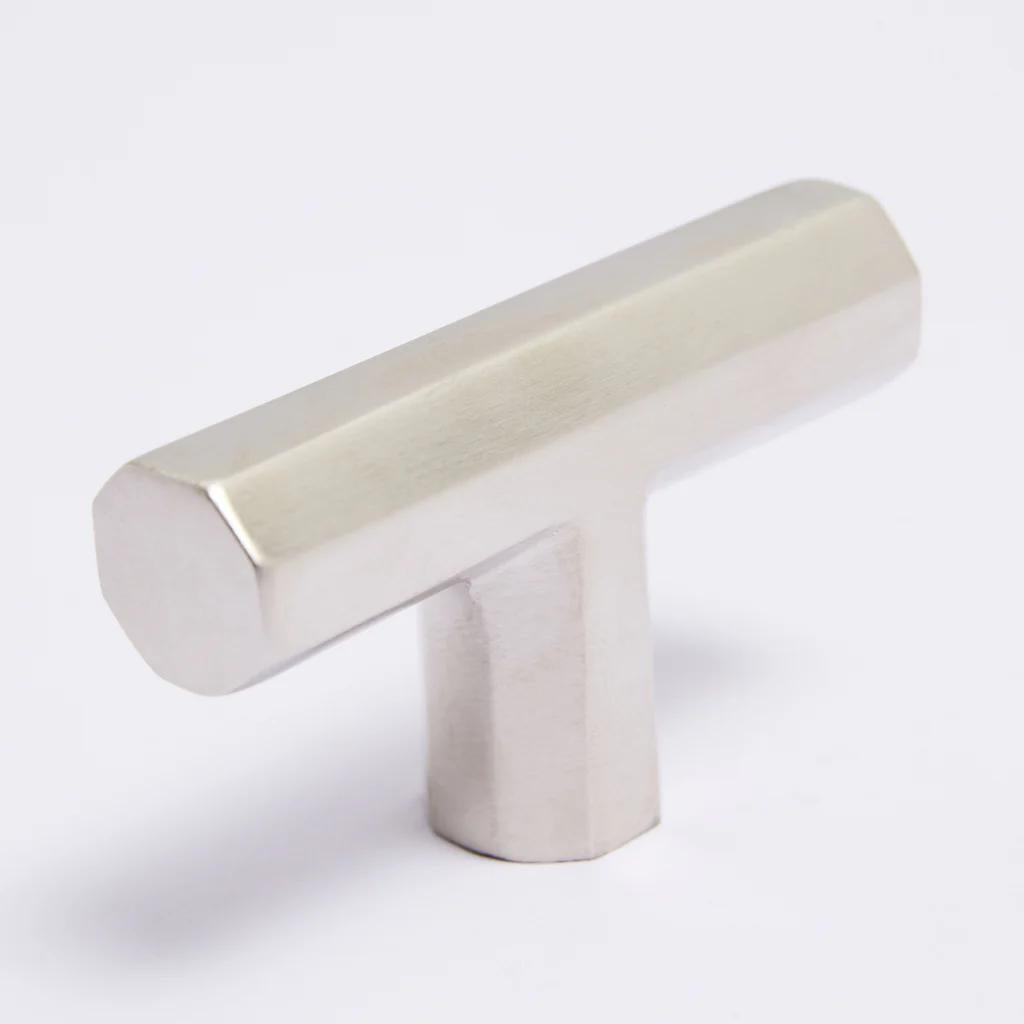 Henley T-Bar - Satin Nickel in Satin Nickel