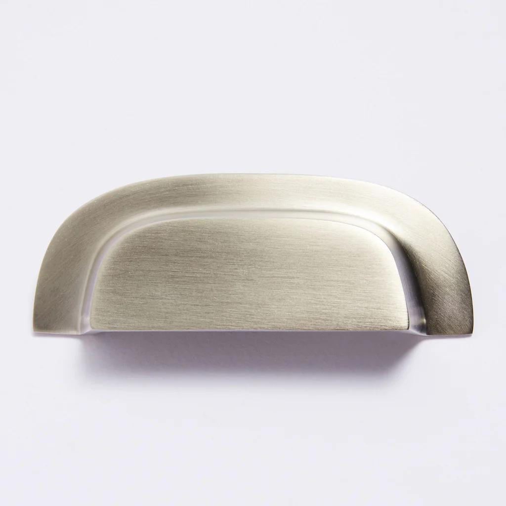 Highland Cup Pull - Satin Nickel in Satin Nickel