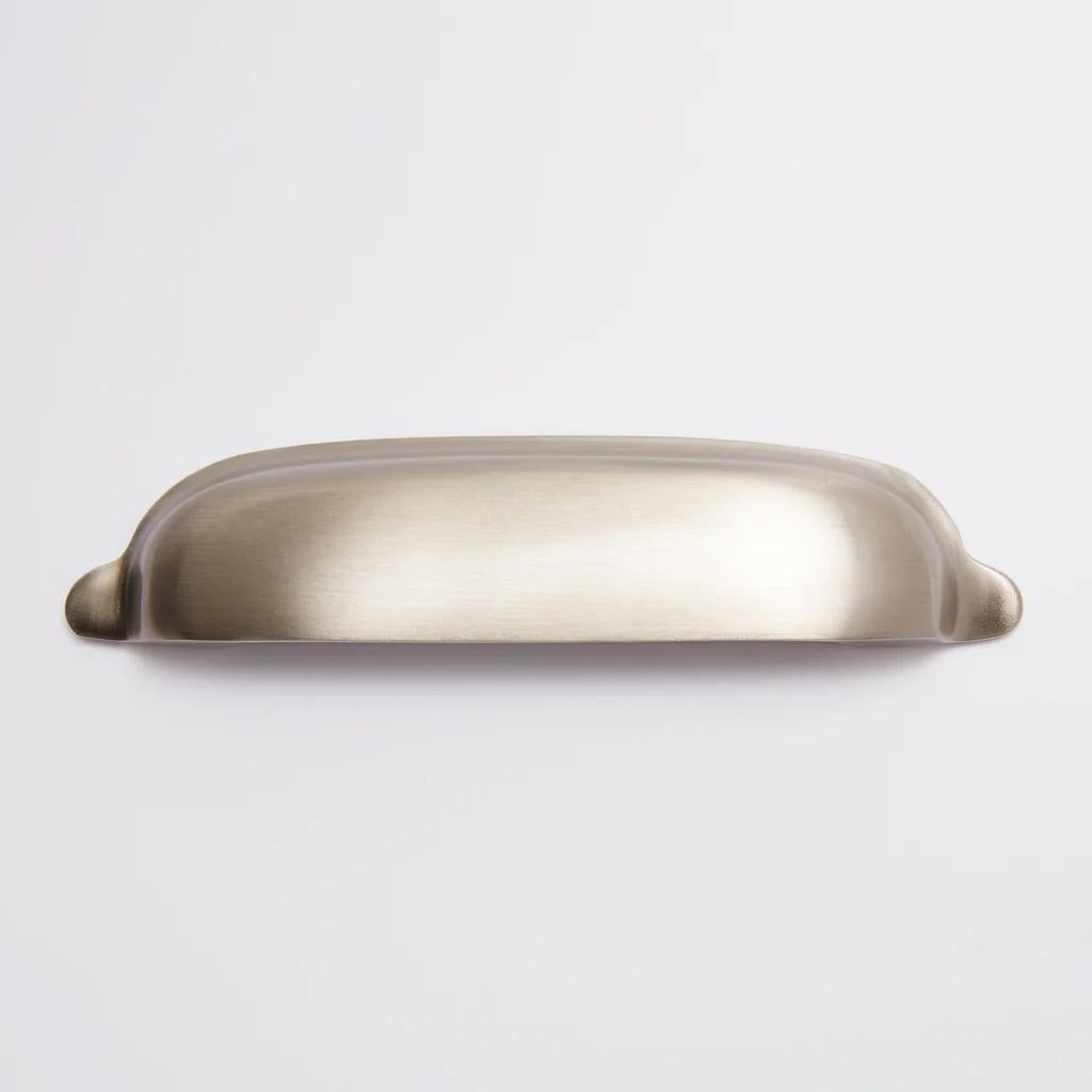 Halifax Hooded Cup Pull - Satin Nickel in Satin Nickel