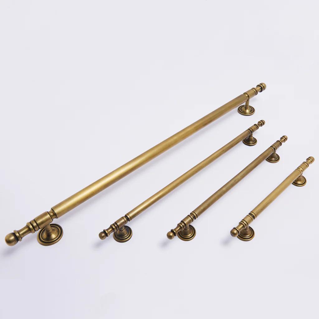 Kew Handle - 128mm Acid Washed Brass in A