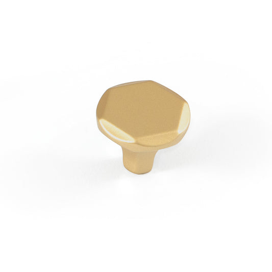 CASELLE KNOB 30MM SATIN BRASS in Satin Brass