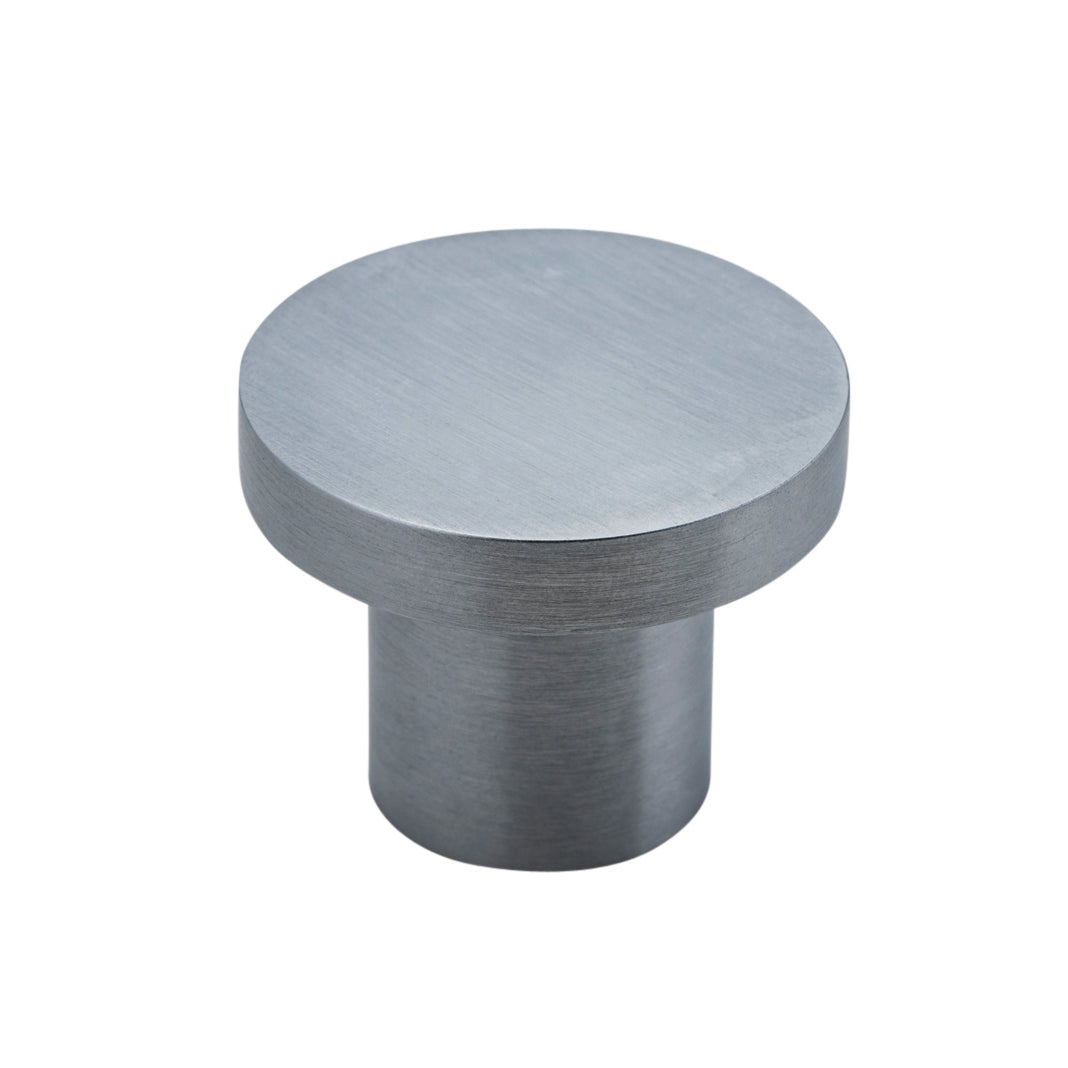 Cupboard Knob Osaka Brushed Chrome P28xD32mm in Brushed Chrome