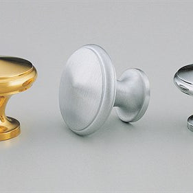 Brass Cabinet Knob 25mm Dimple Polished Chrome in Polished Chrome