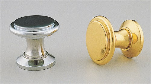 Tower Cabinet Knob 25mm Polished Brass in Polished Brass