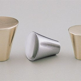 Cone Cabinet Knob 19mm Brushed Nickel in Satin Nickel