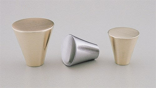 Cone Cabinet Knob 19mm Brushed Nickel in Satin Nickel