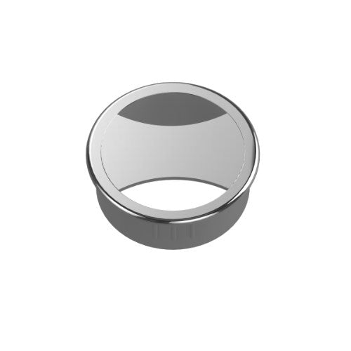 Cable Outlet - Zinc 13mm x Ø60mm Double Polished Chrome in Polished Chrome